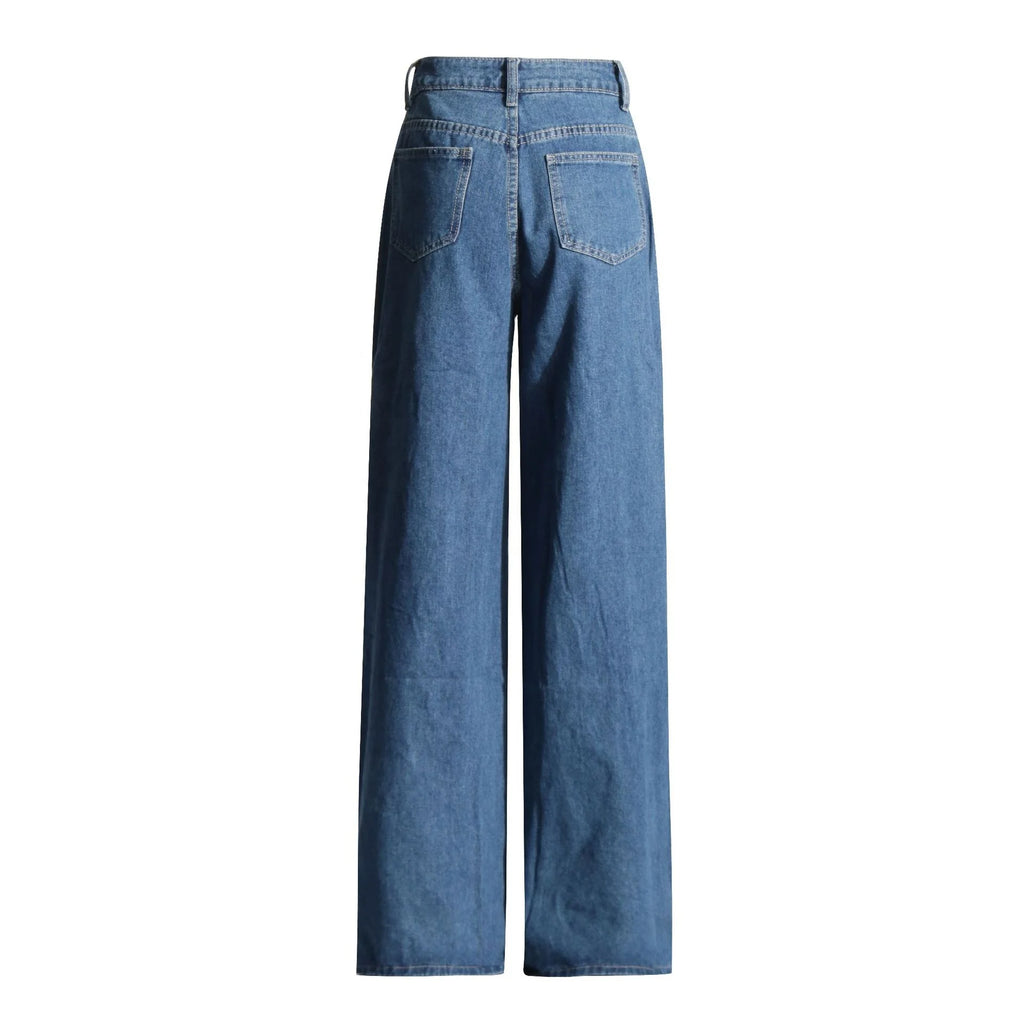 Jeans Acampanados Flare Cintura Alta — Retro 70s Mujer