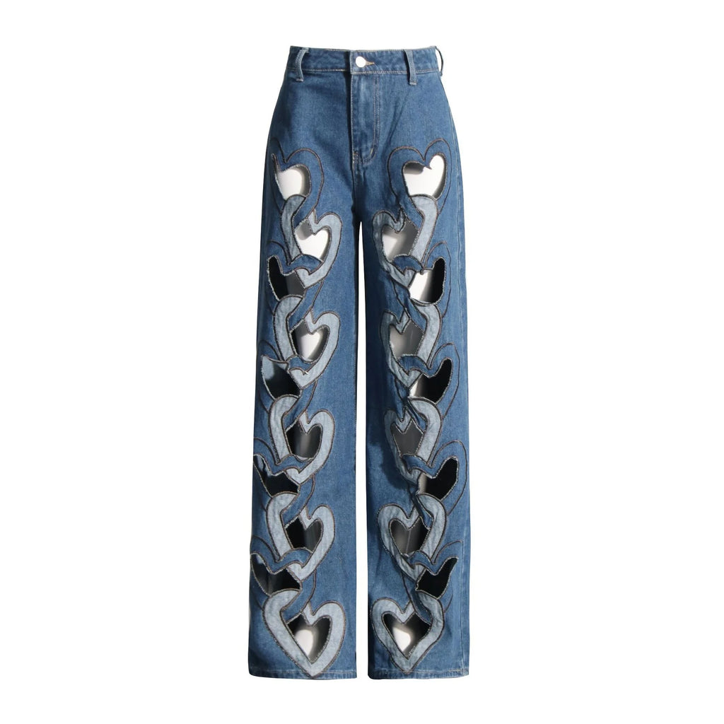 Jeans Acampanados Flare Cintura Alta — Retro 70s Mujer