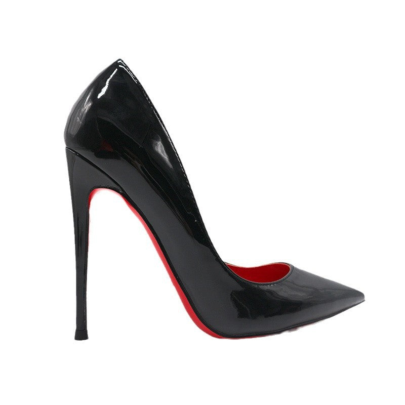 Zapatos de Tacón Alto Negros | Cuero Charol | Estilo Sexy Noche