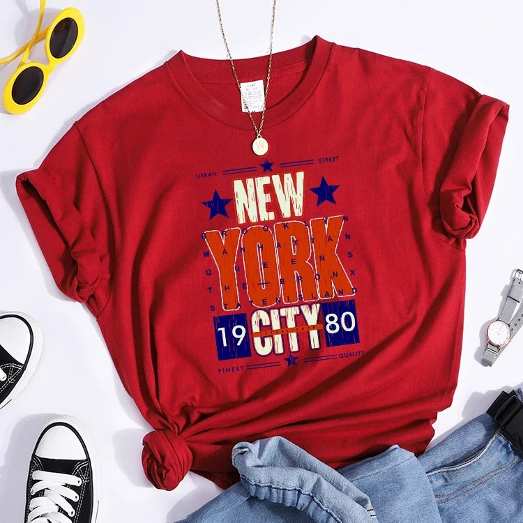 Camiseta Casual Verano — Top Suelto Versátil Tendencia Mujer 2026