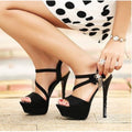 Tacones Stiletto con Rhinestone | Plataforma Gruesa | Nightclub Princess 2024