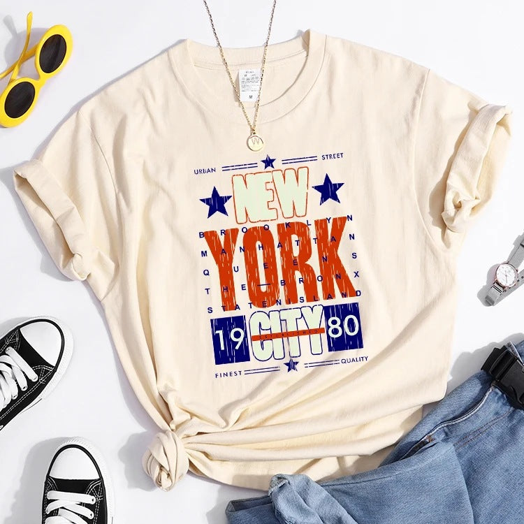 Camiseta Casual Verano — Top Suelto Versátil Tendencia Mujer 2026