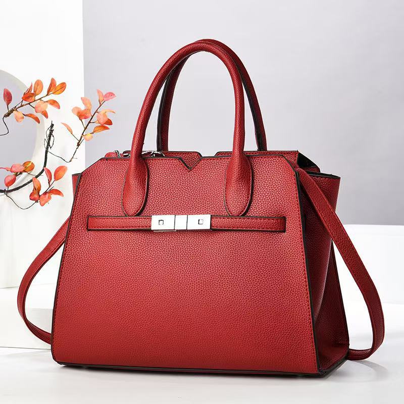 Bolso Tote Candado Gran Capacidad - Bandolera Hombro Estilo Retro Mujer