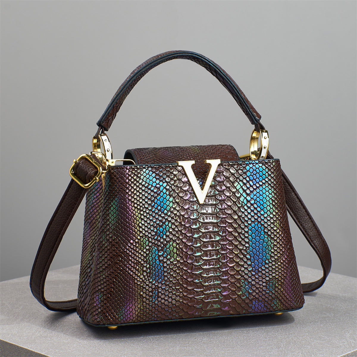 Bolso Lujo Ligero Gran Capacidad - Bandolera Hombro Estampado Serpiente 2025