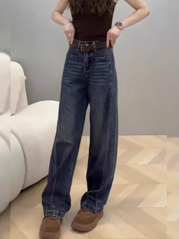 Jeans Pierna Ancha Talla Grande — Corte Pera Banana Suelto Mujer 2026