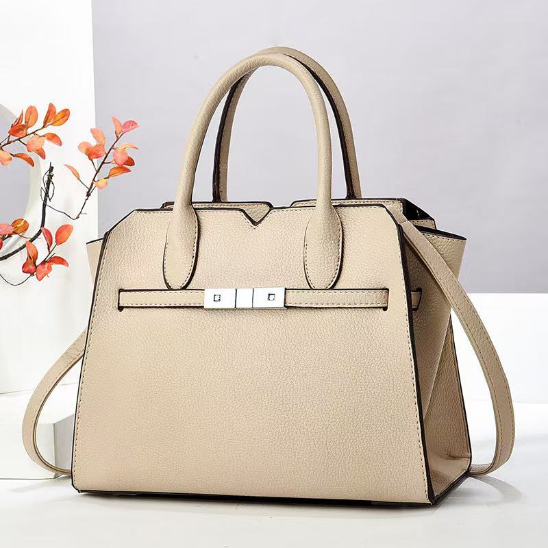 Bolso Tote Candado Gran Capacidad - Bandolera Hombro Estilo Retro Mujer