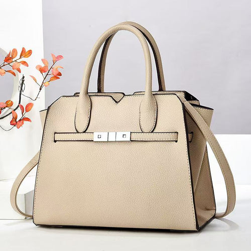 Bolso Tote Candado Gran Capacidad - Bandolera Hombro Estilo Retro Mujer