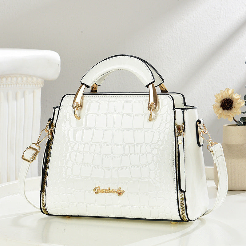 Bolso Estampado Piedra Cuadrado - Bandolera Hombro Elegante 2025