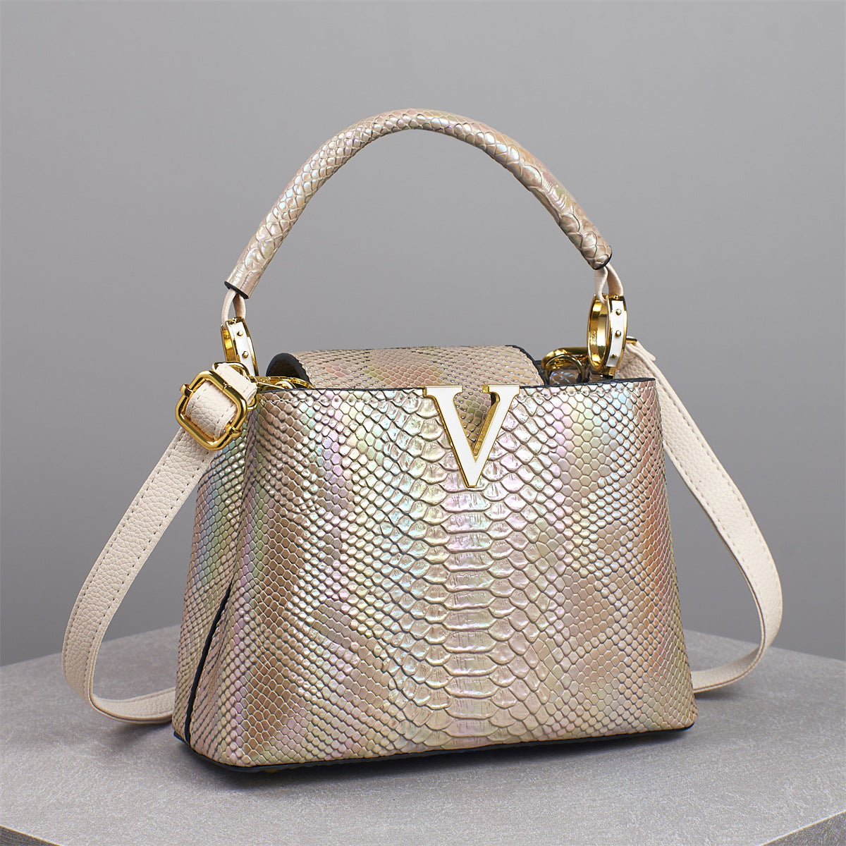 Bolso Lujo Ligero Gran Capacidad - Bandolera Hombro Estampado Serpiente 2025