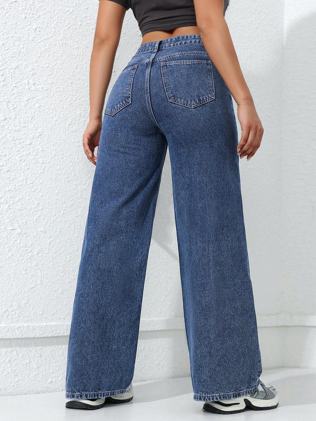 Jeans Wide Leg Americanos — Lavado Suelto Estilizador Mujer 2026