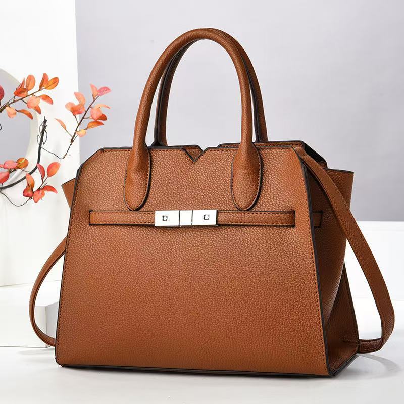 Bolso Tote Candado Gran Capacidad - Bandolera Hombro Estilo Retro Mujer