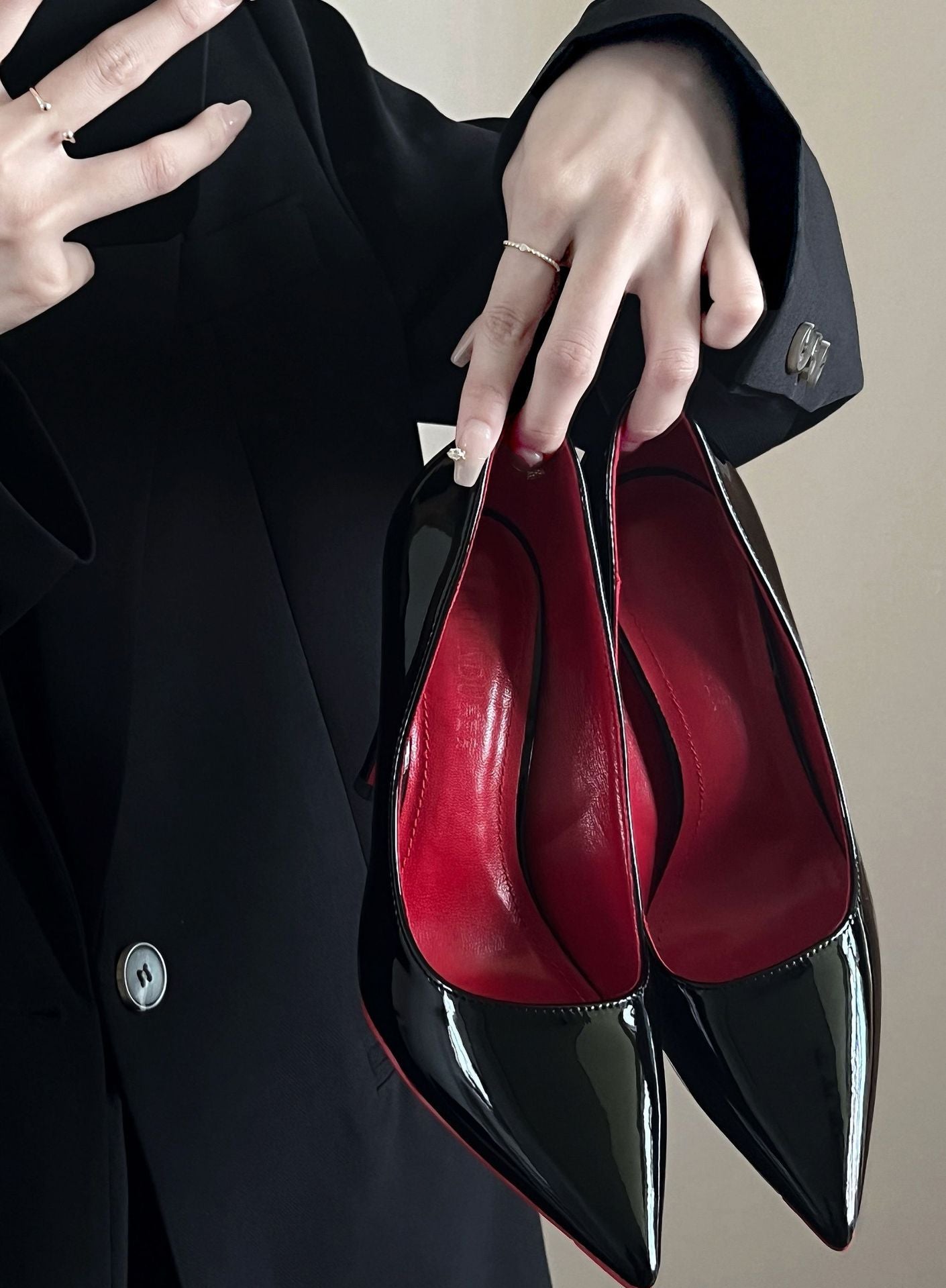 Zapatos de Tacón Alto Negros | Cuero Charol | Estilo Sexy Noche