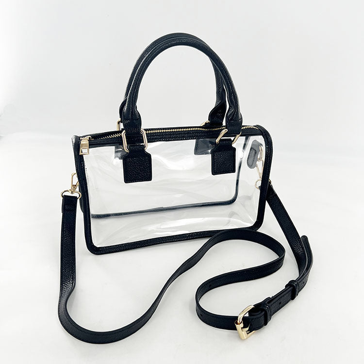 Bolso Transparente Jelly Boston - Bandolera Crossbody Retro Europea 2025