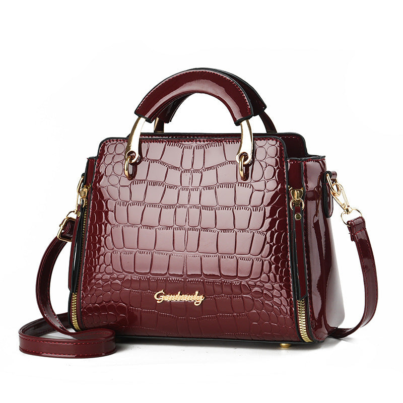 Bolso Estampado Piedra Cuadrado - Bandolera Hombro Elegante 2025