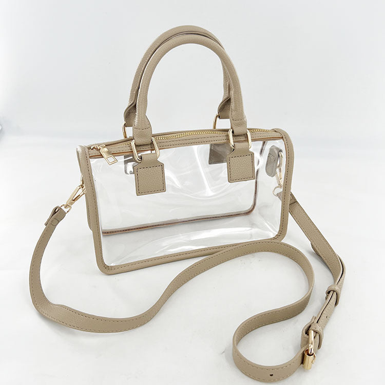 Bolso Transparente Jelly Boston - Bandolera Crossbody Retro Europea 2025