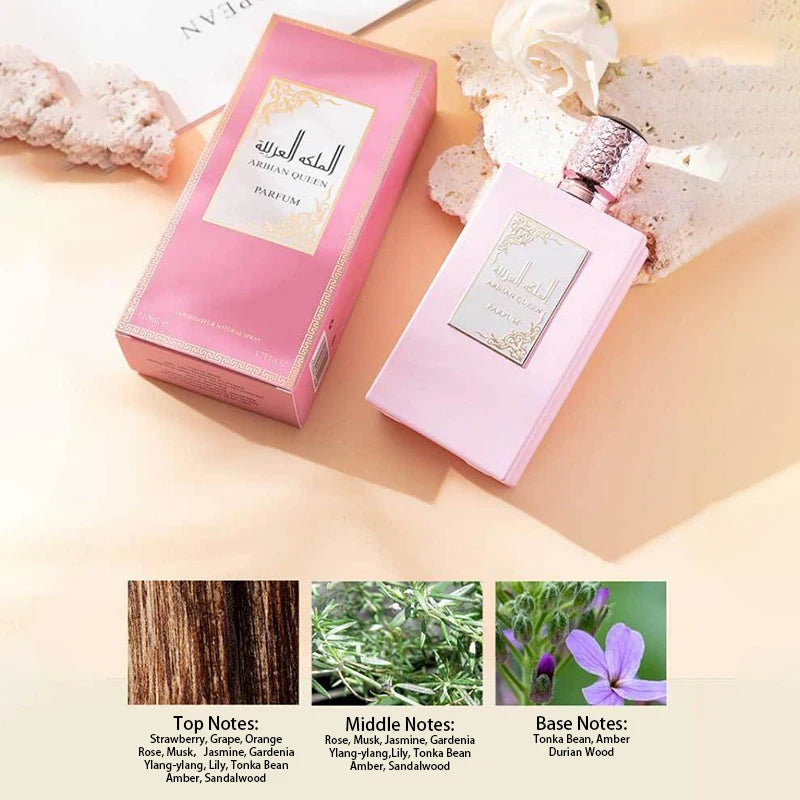 Perfume Dubai Reina Árabe — Oud Floral Frutal Larga Duración Cita Especial 2026